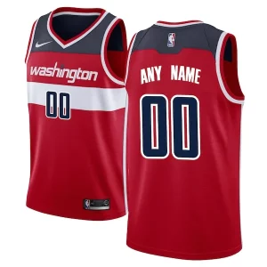 Washington Wizards Nike Luxueux Swingman Custom Jersey Red Icon Edition