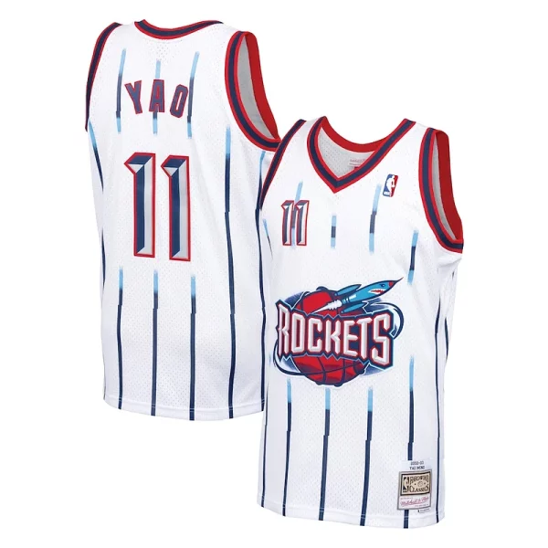 Yao Ming Houston Rockets 2002 03 Hardwood Classics Premium Swingman Jersey White