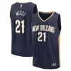 Yves Missi New Orleans Pelicans Youth 2024 Gracieux NBA Draft Fast Break Player Jersey Icon Edition Navy