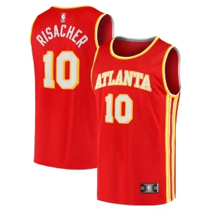 Zaccharie Risacher Atlanta Refiné Hawks Youth 2024 NBA Draft Fast Break Player Jersey Icon Edition Red