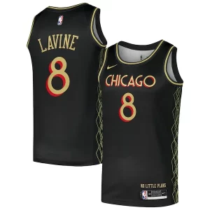 Zach LaVine Chicago Bulls Nike Swingman Player Jersey City Edition Black Admirable