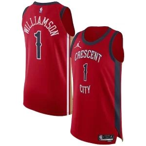 Zion Williamson Haut de gamme New Orleans Pelicans Jordan Brand Authentic Jersey Association Edition Red