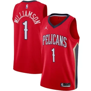Zion Williamson New Orleans Pelicans Jordan Brand Captivant 2020/21 Swingman Jersey Statement Edition Red