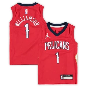 Zion Williamson New Orleans Pelicans Jordan Brand Preschool 2020/21 Prime Fast Break Replica Jersey Statement Edition Red