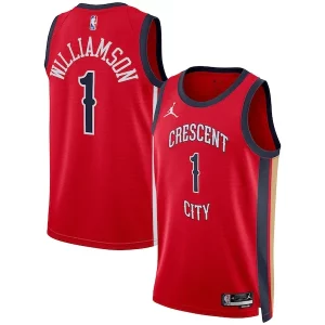 Zion Williamson New Orleans Pelicans Jordan Brand Unisex Swingman Jersey Statement Edition Splendide Red