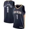 Zion Williamson New Orleans Pelicans Nike Charming Swingman Jersey Navy Icon Edition
