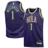 Zion Williamson New Orleans Pelicans Nike Luxueux Youth 2024/25 Swingman Player Jersey City Edition Purple