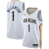 Zion Williamson New Orleans Pelicans Nike Splendide Unisex Swingman Jersey Association Edition White/Navy