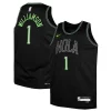Zion Williamson New Orleans Pelicans Nike Youth Swingman Captivant Replica Jersey City Edition Black