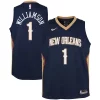 Zion Williamson New Orleans Pelicans Nike Youth Swingman Dashing Jersey Icon Edition Navy/White