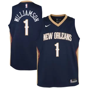 Zion Williamson New Orleans Pelicans Nike Youth Swingman Dashing Jersey Icon Edition Navy/White
