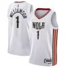Zion Williamson New Orleans Pelicans Nike Youth Swingman Jersey City Edition Dashing White