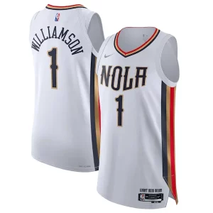 Zion Williamson New Orleans Pelicans Personalisable Nike 2021/22 Swingman Jersey City Edition White