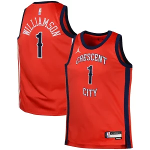 Zion Williamson New Orleans Pelicans Jordan Collectible Brand Swingman Jersey Statement Red