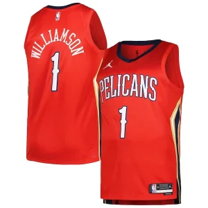 Zion Williamson Splendide New Orleans Pelicans Jordan Brand Swingman Player Jersey Statement Edition Red